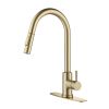 Touch Kitchen Faucet with Pull Down Sprayer-Brushed Gold