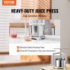 VEVOR Fruit Wine Press, 1.6 Gallon/6L, 2 Stainless Steel Barrels, Manual Juice Maker, Cider Apple Grape Tincture Vegetables Honey Olive Oil Making Pre