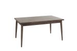 Contemporary Walnut Finish 1pc Dining Table Only Solid wood Rectangle Table Melamine MDF Dining Room Furniture