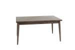 Contemporary Walnut Finish 1pc Dining Table Only Solid wood Rectangle Table Melamine MDF Dining Room Furniture