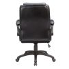 Modern Adjustable Office Chair, Leather Upholstered Swivel Chair for Office Room, Gray