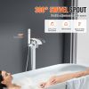 VEVOR Freestanding Bathtub Faucet, Floor Mount, Freestanding Tub Filler, Shower Mixer Taps, Two Water Modes, 360¬∞ Swivel Spout, for Bathing & Showeri