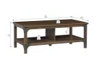 Coffee Table with 1 drawer "Elegant Walnut Coffee Table with Industrial Accents ‚Äì Durable, Functional, and Stylish Centerpiece for Living Room"