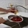 Touch Kitchen Faucet with Pull Down Sprayer-Brushed Gold