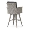 30" Outdoor Wicker Barstool with Water Resistant Cushions 1PC