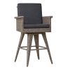 30" Outdoor Wicker Barstool with Water Resistant Cushions 1PC