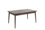 Contemporary Walnut Finish 1pc Dining Table Only Solid wood Rectangle Table Melamine MDF Dining Room Furniture