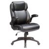 Modern Adjustable Office Chair, Leather Upholstered Swivel Chair for Office Room, Gray