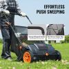 VEVOR Push Lawn Sweeper, 21-inch Leaf & Grass Collector, Strong Rubber Wheels & Heavy Duty Thickened Steel Durable to Use with Large Capacity 3.5 cu.