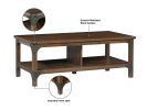 Coffee Table with 1 drawer "Elegant Walnut Coffee Table with Industrial Accents ‚Äì Durable, Functional, and Stylish Centerpiece for Living Room"