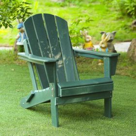 Folding Adirondack Chair, Relaxing Stackable Arm Rest Ergonomic HDPE All-Weather Adirondack Chair (Color: as Pic)