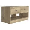 Tulip Storage Bench, Two Drawers, Two Shelves