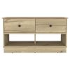 Tulip Storage Bench, Two Drawers, Two Shelves