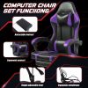 Gaming Chair, Computer Chair with Wheels, Adjustable Height Pu Leather Gamer Chair Office Desk Chair, Ergonomic Video Game Chair for Adults