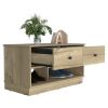 Tulip Storage Bench, Two Drawers, Two Shelves