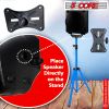 5 Core Speaker Stand Tripod Floor Tall Pair Adjustable Up to 72 Inch DJ Studio Monitor Stands Pole Mount  - SS ECO 2PK WoB