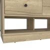 Tulip Storage Bench, Two Drawers, Two Shelves